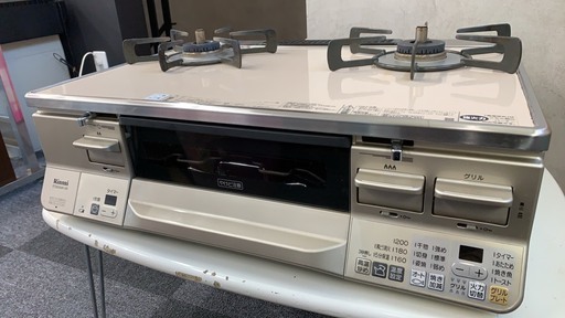 リンナイ　2口LPガスコンロ　ガラストップ