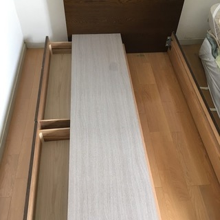 シングルベット　収納付きの画像