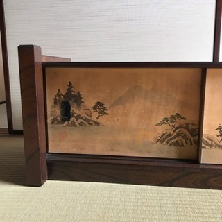 和家具 昭和レトロ 襖絵の画像