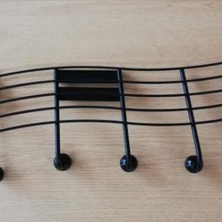値下げしました！ドアフックハンガー音符5連横型の画像