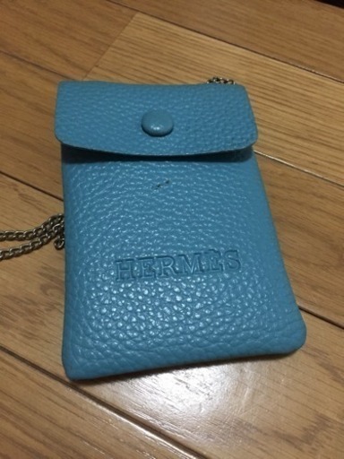 中古 HERMES エルメス ミニポーチ 汚れあり