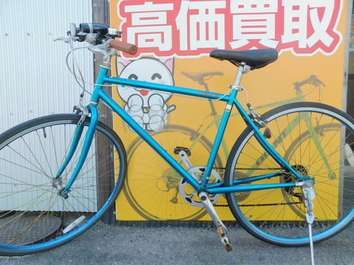 【エコプラス小倉南店】6速クロスバイク ブルー スタッフ向井オススメ(^^♪ 中古車 自転車 チャリ スポーツ車 クロスバイク