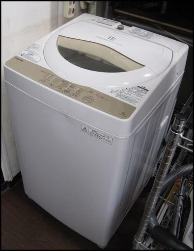 新生活！値下げ中！10800円 東芝 全自動 洗濯機 5kg 2015年製 AW-5G3