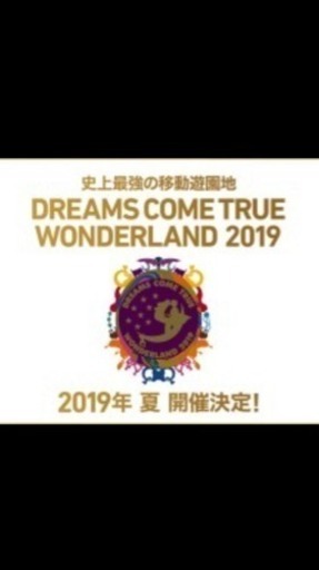 DREAMS COME TRUE2019ワンダーランド  ペアチケット