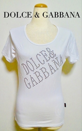DOLCE&GABBANA　スタッズロゴTシャツ