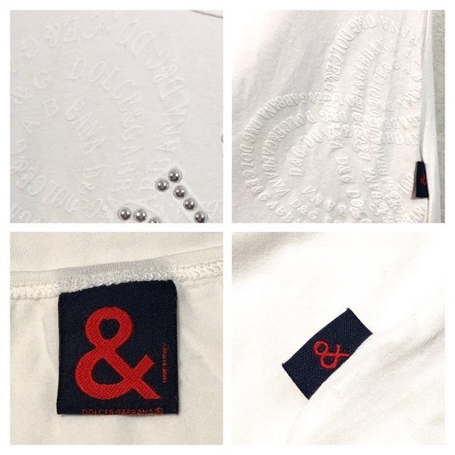 DOLCE&GABBANA　スタッズロゴTシャツ