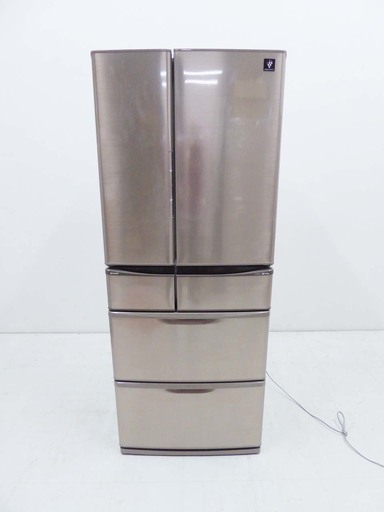 SHARP シャープ フレンチドア SJ-XF47X-T プレミアブラウン プラズマクラスター搭載 冷蔵庫 473L 2013年製