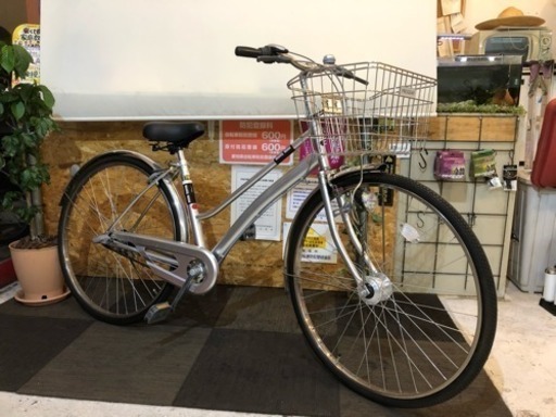 【LEDオートライト】27インチ3段変速 シティサイクル