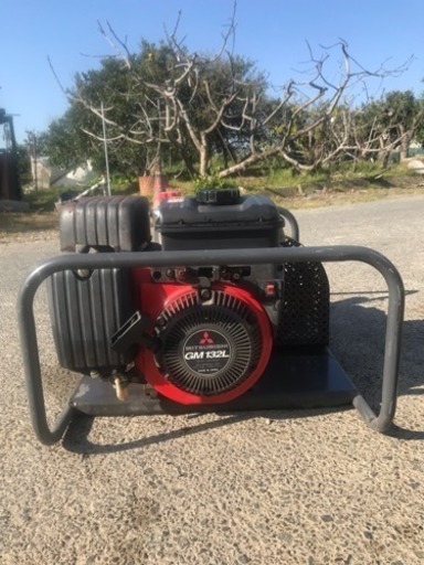 エンジン式動噴　高圧洗浄機　qp-wl25 三菱GM132L　エンジン一発かかります　美品　管理番号41501