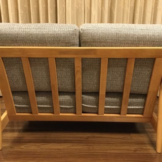 ほぼ新品 ニトリの布張りソファ「マイス」2人用の画像