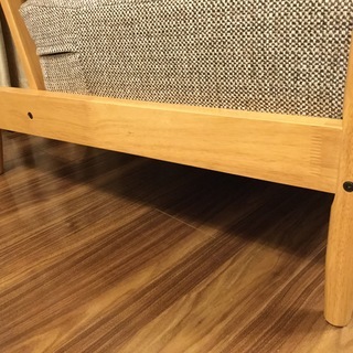 ほぼ新品 ニトリの布張りソファ「マイス」2人用の画像