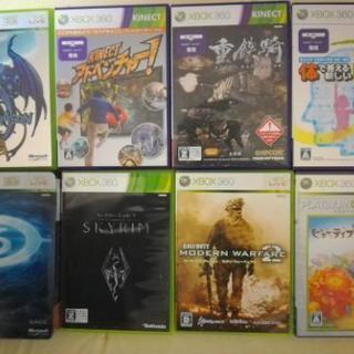 XBOX360美品フルセット　本体＋KINECT＋コントローラ2個＋ソフト8本の画像