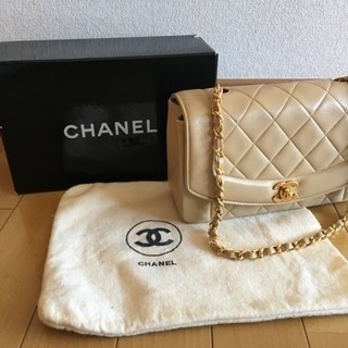 シャネル CHANEL チェーンショルダー ベージュ 超美品  ...