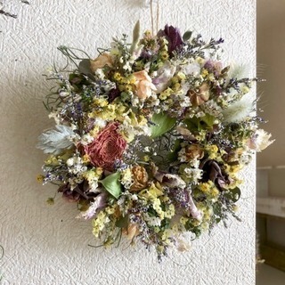 受注制作春の小花のナチュラルリース 【公式通販】