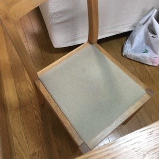 無印 ダイニングテーブルセット 80×80cm 高さ72cmの画像