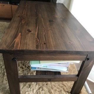 【本日限定価格】木目調センターテーブル(エクステンション)