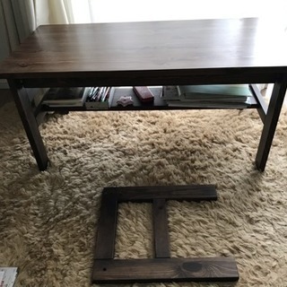 【本日限定価格】木目調センターテーブル(エクステンション)の画像