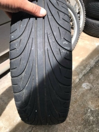 扁平タイヤ 鉄チンホイール4本  usdm jdm ヘラフラ