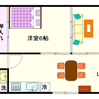 【難波ロイヤルハイツ】Ｃ号タイプ！2ＬＤＫタイプ！新婚や同棲にお...
