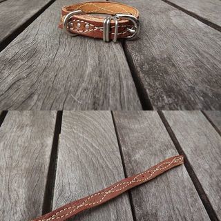 【新品・サンプルセール・全国発送可】シュリンク革製首輪sps004　#首輪　#革首輪　#レザーカラーの画像