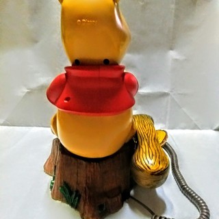 お問い合わせ下さい　絶版ディズニー 超レアくまのプーさん電話機 超美品動作品！プッシュ式電話機として使用可能！の画像