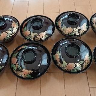 蓋付き汁椀 （8個） 浅めの画像