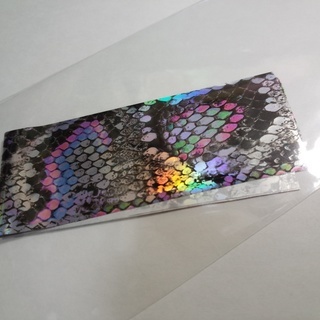 ネイルホイル ヘビ柄 パイソン 蛇柄 ホログラム ネイルフィルム ネイルステッカー ネイルシールの画像