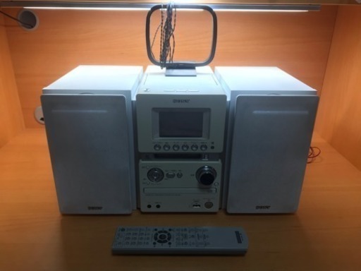 ソニー製 オールインワンコンポ ホワイト CMT-M35WM