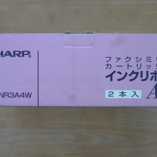シャープ製ＦＡＸ用インクリボン２本セットですが１本は中古です。の画像