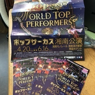 ポップサーカスの割引券をさしあげます‼️