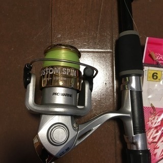 釣りセット サビキセットつき 釣り竿二本