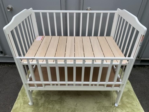 2日まで7,500円！カトージ ☆ ハイシートベビーベッド☆ 02474 ☆ アカチャンホンポ限定 ☆ ホワイト^_^