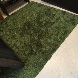 【大至急】グリーンラグ140cm×200cmニトリ