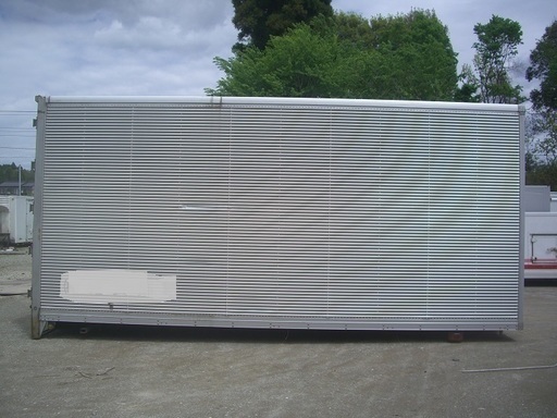 ♪ハBE54♪物置♪コンテナ♪鍵付♪高さ有♪床はステン♪アルミ箱♪