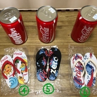 コカコーラ ハッピーサマー缶 ビーチサンダル 1足500の画像