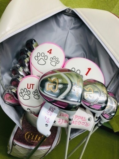 新品☆レディースゴルフセット☆オールピンク☆オマケ付き