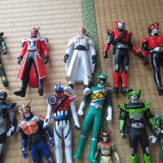 仮面ライダー　スーパー戦隊　ソフビ人形セットの画像