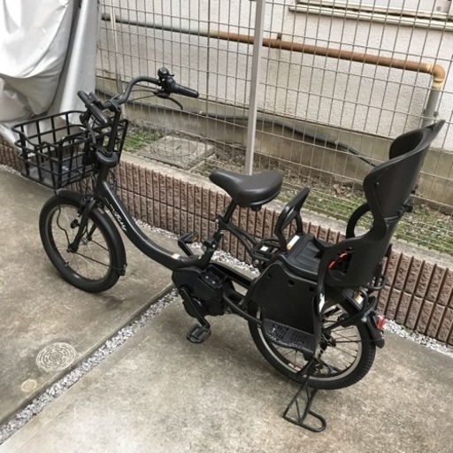 おしゃれなブラックの電動アシスト自転車☺︎