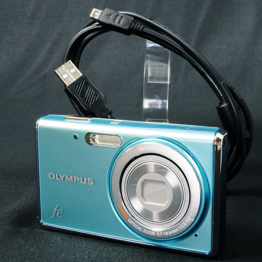 OLYMPUS デジタルカメラ FE-4020 1450万画素 ライトブルー  Used