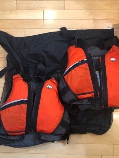 モンベル ライフジャケットM,L計2つ & メッシュトートバッグL