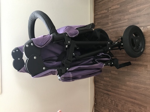 《値下げ》[中古] エアバギーココ ベビーカー ブレーキモデル 紫/パープル