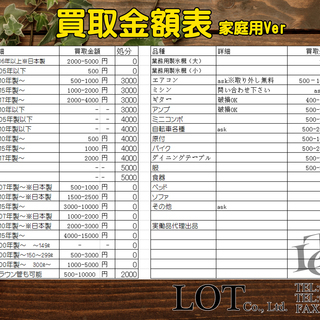 引越しの際の不用品買取は、LOT Co.,Ltd !!