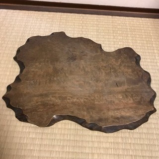 木製花台① 置き台 飾り板 天然木  レトロの画像