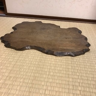 木製花台① 置き台 飾り板 天然木  レトロの画像