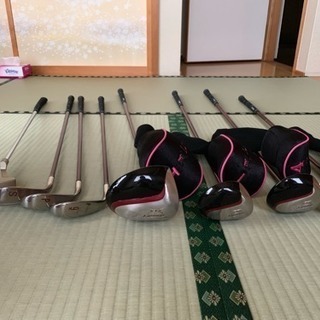 美品 レディースゴルフクラブ8本セット おまけ付きの画像