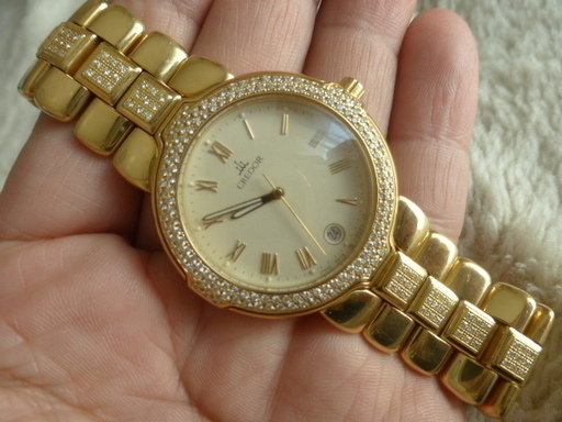 セイコー　クレドール　金無垢　ダイヤ