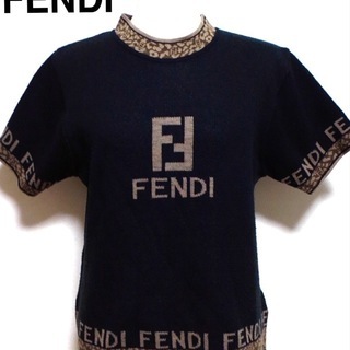 イタリア製 FENDI フェンディ サマーニット 半袖ニット フェンディ キッズ ニット FENDI ブランド 子供服 トップス 半袖 ロゴ