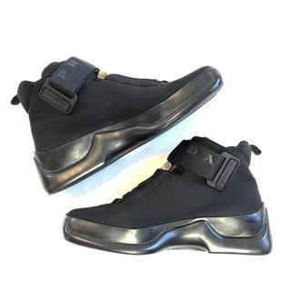 激レア　PRADA　ナイロン＆ラバー　ハイカットスニーカー♡の画像