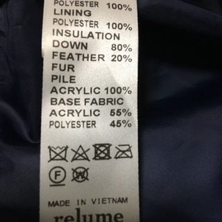 relume レディースブルゾン の画像