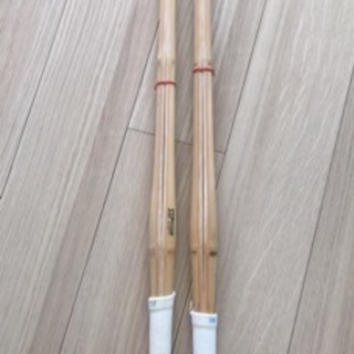 剣道 竹刀 2本セット38＆37 ほぼ新品